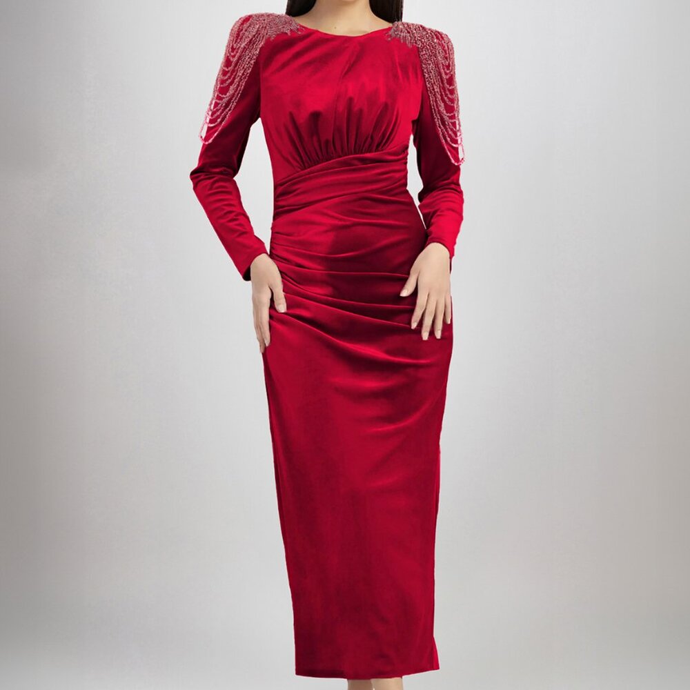 Irena Velvet Red Dress